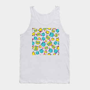 Cats & Crowns - Doodle Tank Top